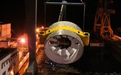 Le site EDF de Paimpol-Bréhat reçoit sa première hydrolienne