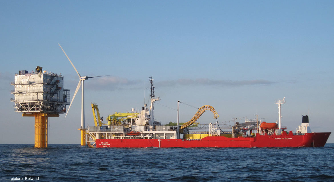 Eolien en mer : la dernière turbine dans le Nobelwind est installée