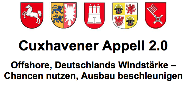 Allemagne : l&rsquo;Appel de Cuxhavener 0.2 pour 25 GW en 2030