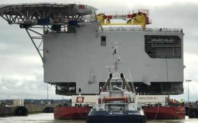 STX : la sous-station d’Arkona rejoint le bassin de Penhoët à Saint-Nazaire