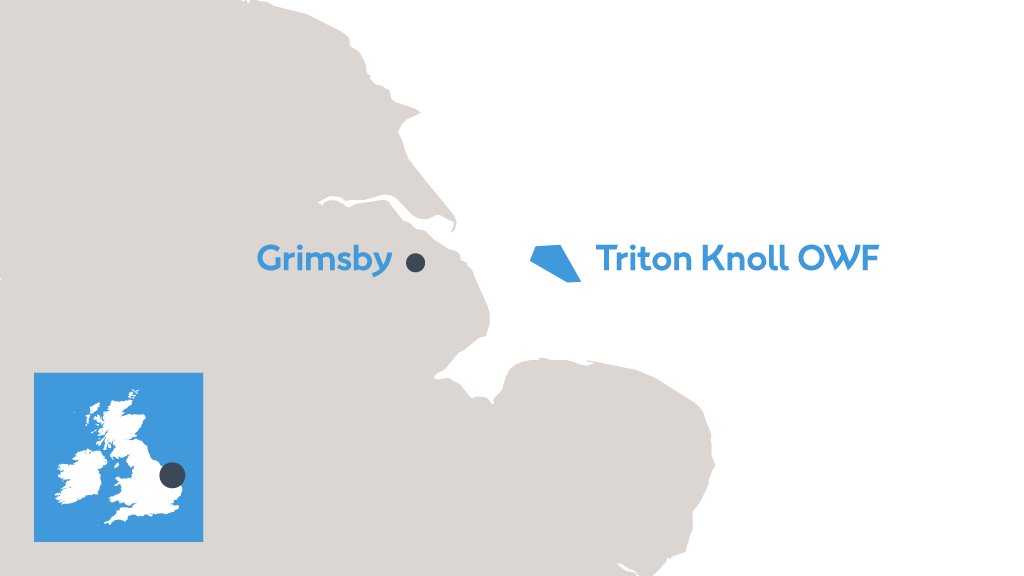 Triton Knoll : la moitié des éoliennes du parc en mer sont posées