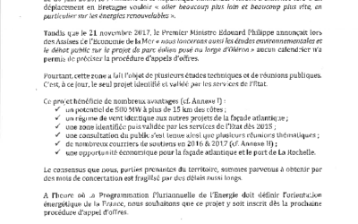 Les élus de Charente Maritime et d’Oléron publient la lettre contre la PPE