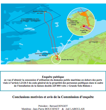 Parc en mer Dieppe Le Tréport : Avis favorable pour RTE