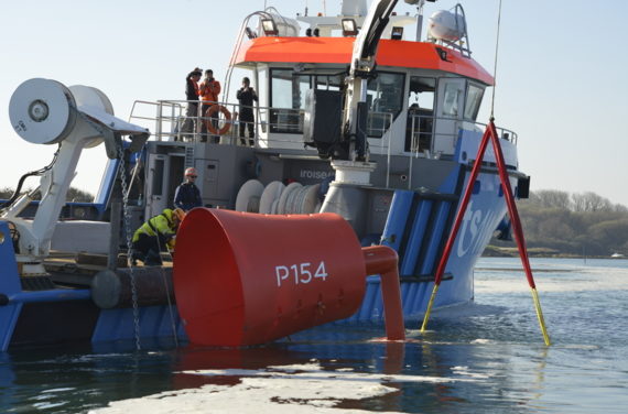 L’hydrolienne P154 – Guinard Energies est en test dans le Ria d’Etel