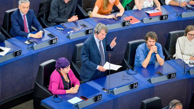 David Sassoli élu président du Parlement européen