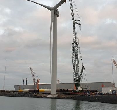 Haliade-X 12 va pouvoir commencer ses tests sur le port de Rotterdam