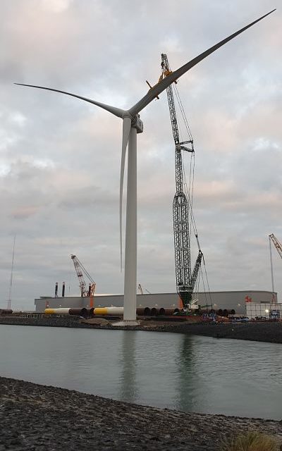 Haliade-X 12 va pouvoir commencer ses tests sur le port de Rotterdam
