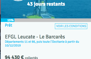 Eoliennes flottantes Golfe du Lion, c’est aussi une campagne d’investissement participatif menée rondement !