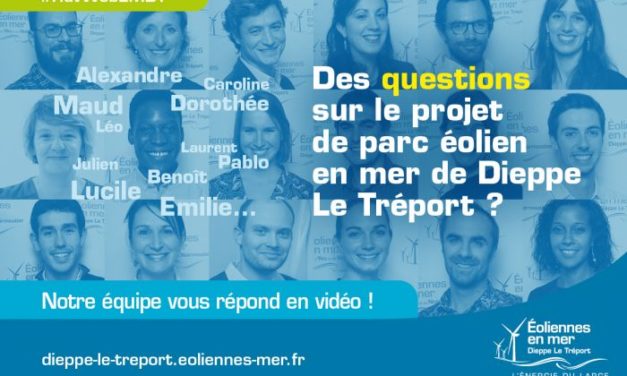 Le parc éolien en Dieppe-Le Tréport sollicite les questions du public sur le web