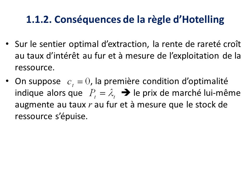 ConséquencesdelarègledHotelling