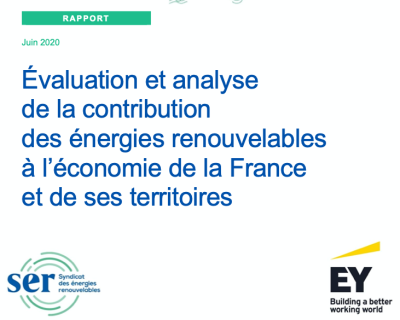 Rapport « Evaluation et analyse de la contribution des énergies renouvelables à l’économie de la France et de ses territoires » Juin 2020 – SER/EY