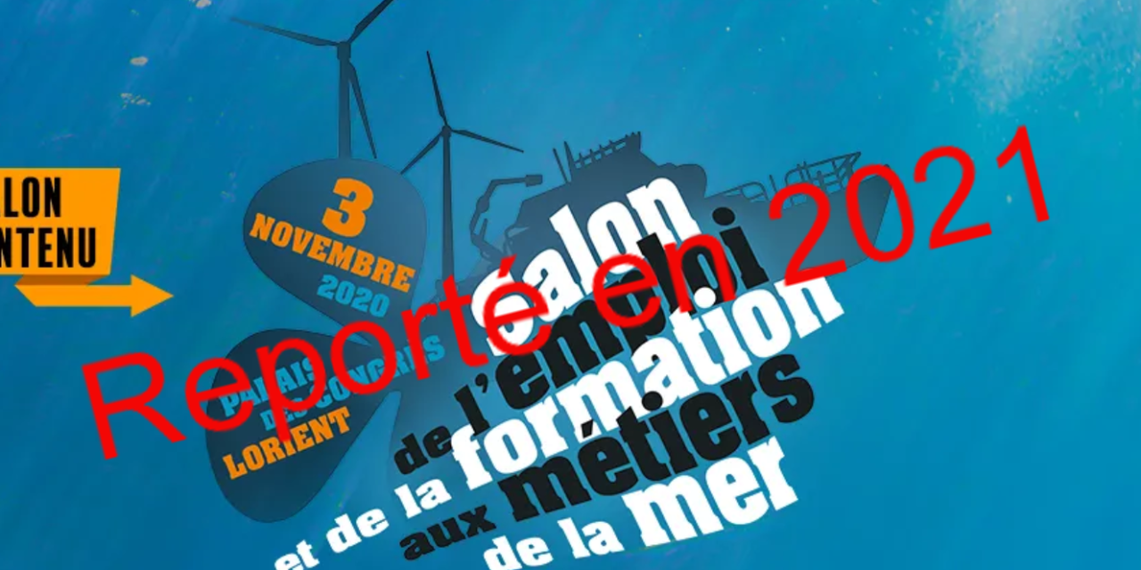 PRO&MER prévu le 3 novembre 2020 à Lorient est annulé