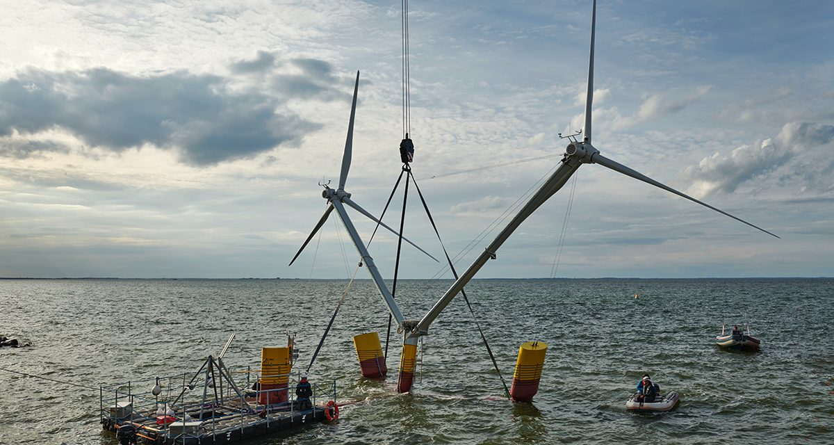 L’éolienne flottante Nezzy² commence ses tests en mer Baltique