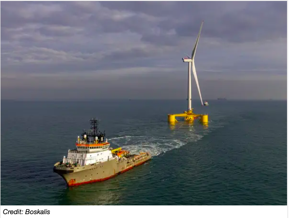 Boskalis a remorqué la première turbine de 9,5 MW de Kincardine