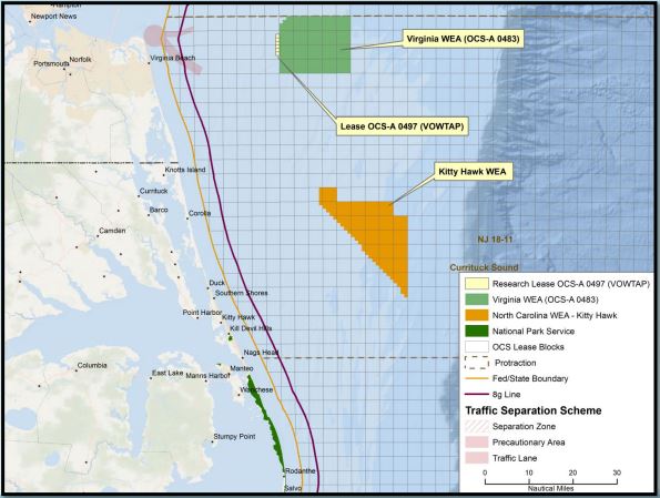 Avangrid soumet un plan de construction et d’exploitation du Kitty Hawk