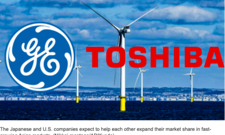 Toshiba et GE en pourparlers pour l’éolien offshore