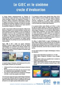 6 ème rapport du Giec et vidéo de la conférence de presse