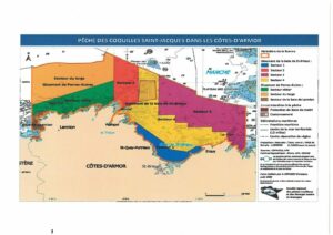 11 10 021 Coquilles saint-Jacques Cartographie des différents gisements de coquilles Saint-Jacques dans les Cotes d’Armor