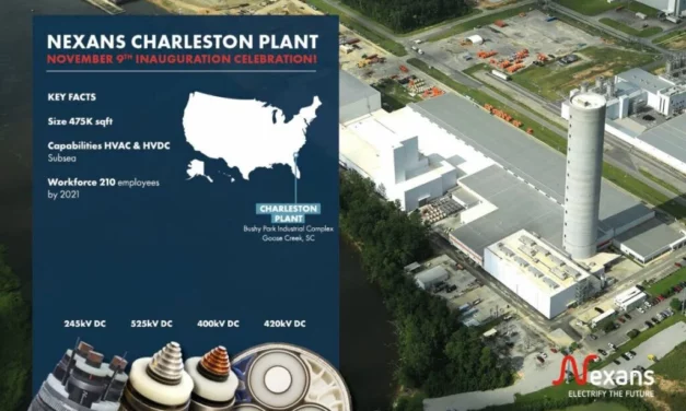 Nexans inaugurera son usine de Charleston le 9 novembre prochain