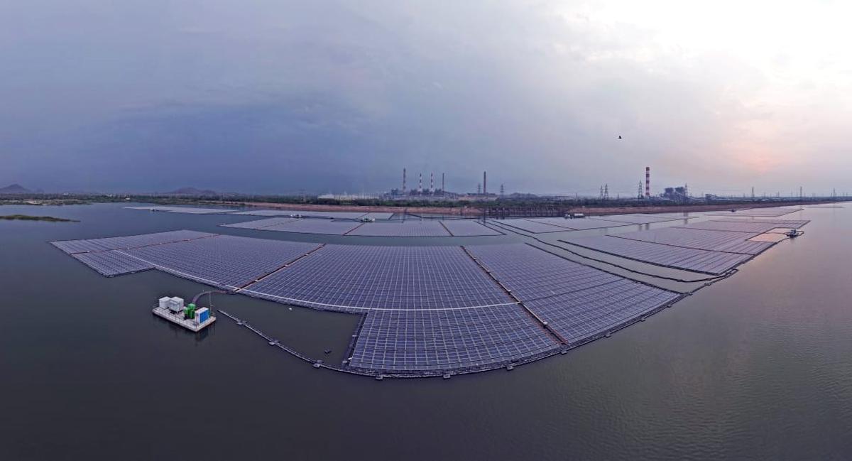 La plus grande centrale solaire photovoltaïque flottante en Inde est en service