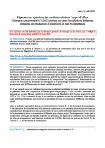 13 qualifiés pour deux parcs en mer dans le Golfe du Lion en Méditerranée