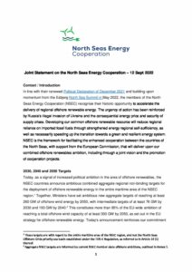 Neuf pays des mers du Nord passent à la puissance supérieure pour l&rsquo;éolien offshore