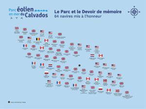 Parc éolien du Calvados et le Devoir de mémoire, 64 Bateaux mis à l’honneur. 2