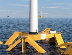 WindEurope : Gazelle Wind Power dévoile sa plate-forme éolienne flottante de 3e génération