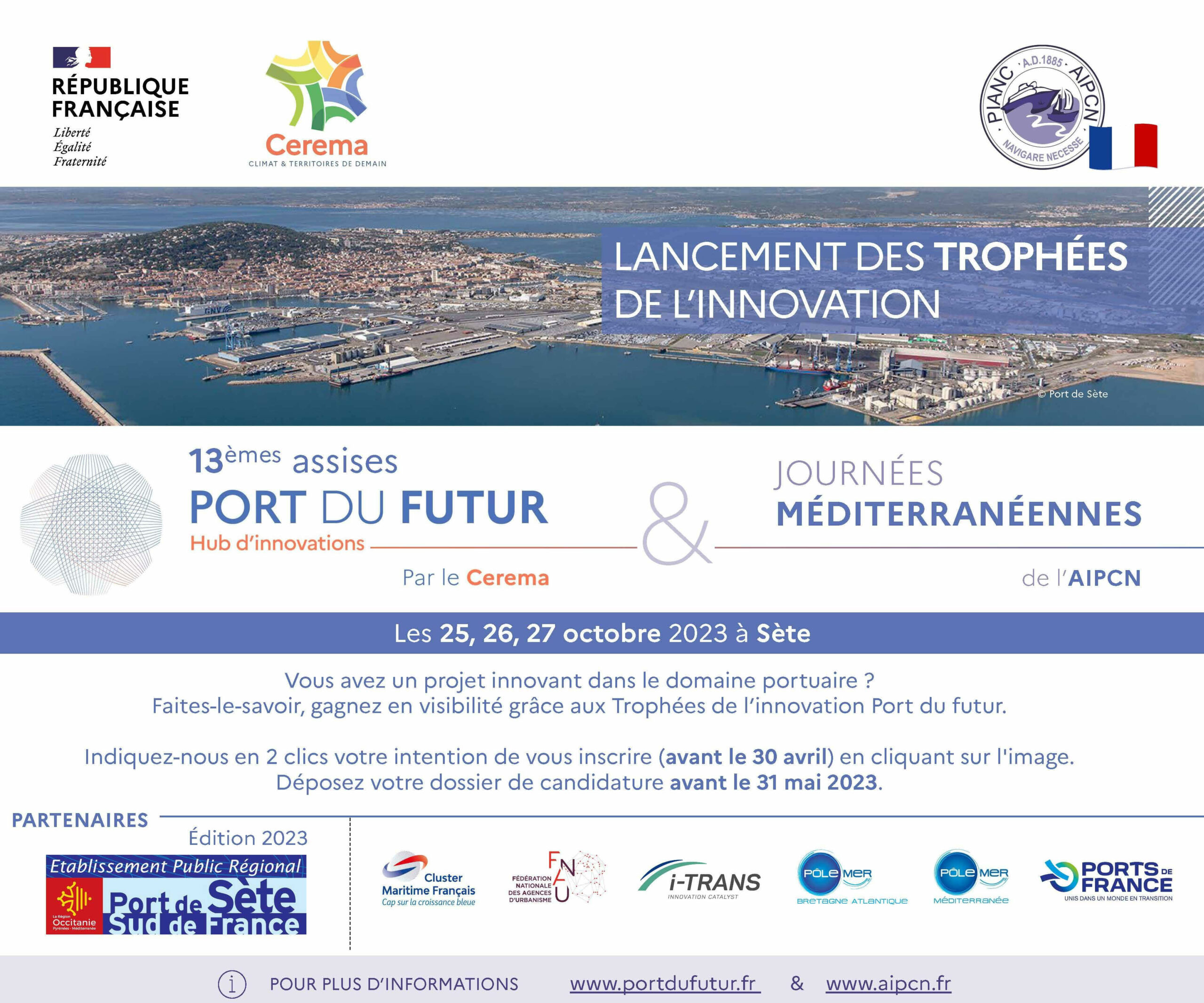 Appel d&rsquo;intention à candidatures pour les 7es Trophées Innovations de Port du Futur