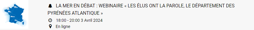 La Mer en Débat : Les prochains événements