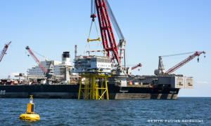 Quel mois de juin pour Ocean Winds ! avec la pose du top side de la sous-station et des premières fondations