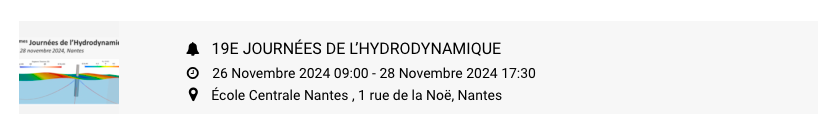 A ne pas rater : les dates limites des inscriptions pour les programmes scientifiques « Mobilité » et « Journées Hydrodynamique »