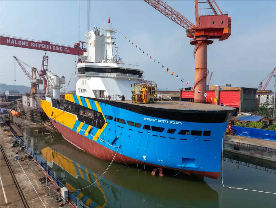 Le premier CSOV Windcat de Damen, Windcat et CMB.TECH est lancé
