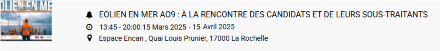 Agenda : 12 avril dernier jour pour participer à la concertation continue des façades maritimes et les évènements d&rsquo;avril et mai !