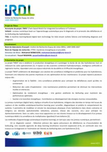 Hydrolien : Projet de Thèse TWIST – UMR CNRS 6021 IRDL/UBO