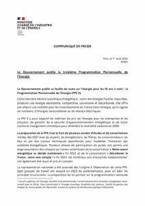 PPE3 : le communiqué est prêt, mais pas le Premier Ministre