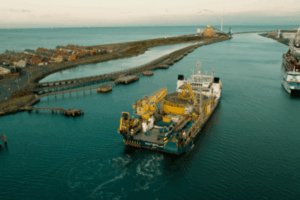 La première section du câble d&rsquo;exportation quitte Blyth