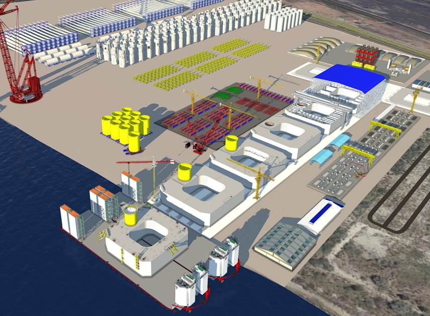 BW Ideol a obtenu une subvention de l&rsquo;UE pour produire en série ses fondations pour les éolioennes flottantes