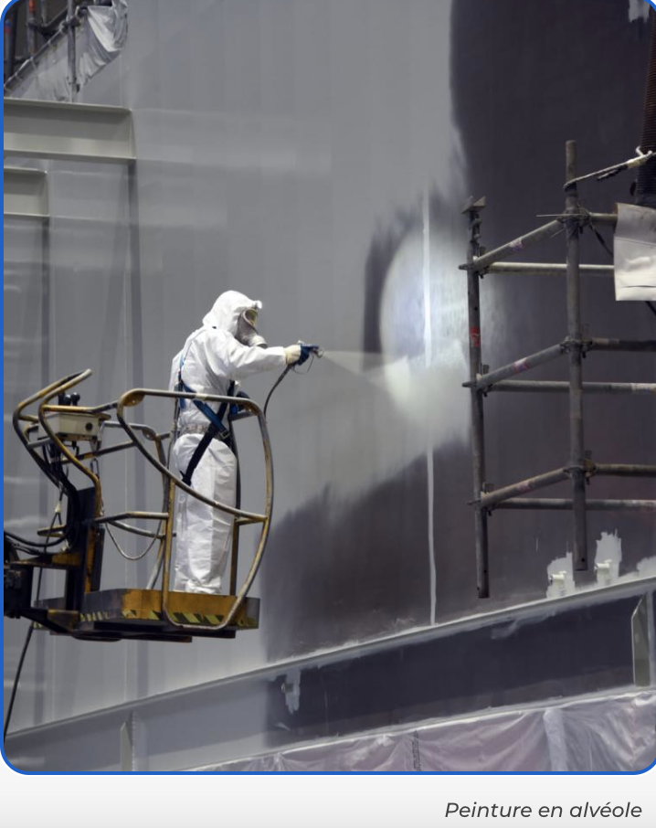 Anemos : alvéole de peinture de Chantiers de l&rsquo;Atlantique pour les EMR est une révolution !