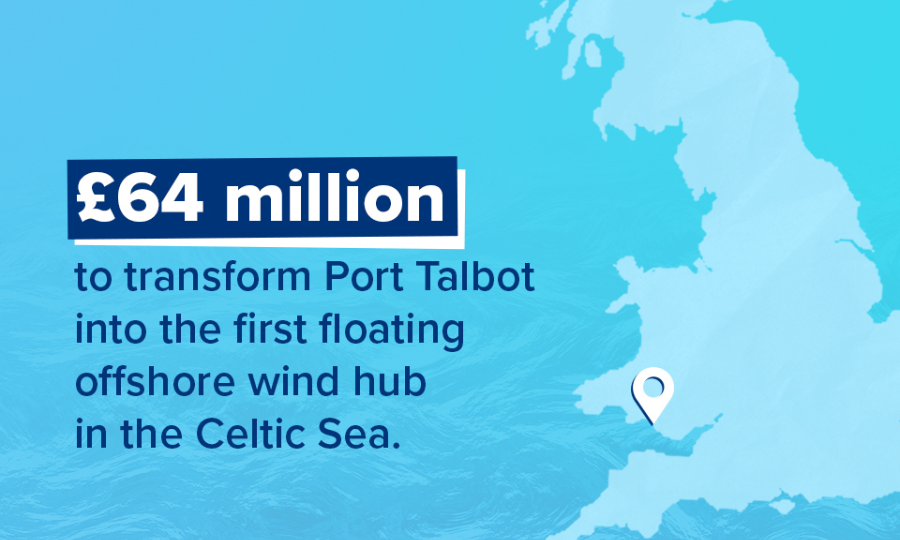 Le pôle éolien offshore de Port Talbot assurera une partie de l&rsquo;activité de l&rsquo;usine Tata Steel.