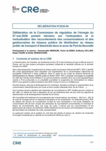 « Port-la-Nouvelle » : la CRE valide l&rsquo;anticipation et la mutualisation des travaux de raccordement des consommateurs de la zone