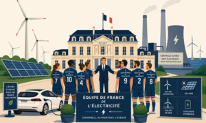 Emmanuel Macron forme « l&rsquo;Équipe de France de l&rsquo;électricité »