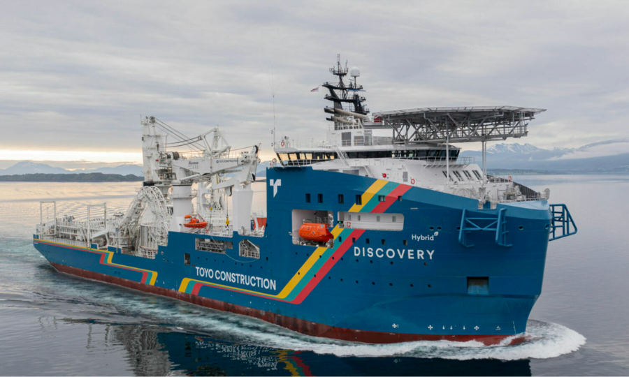 Vard, livre un navire câblier à Toyo Construction pour les parcs éoliens en mer, mais pas que !