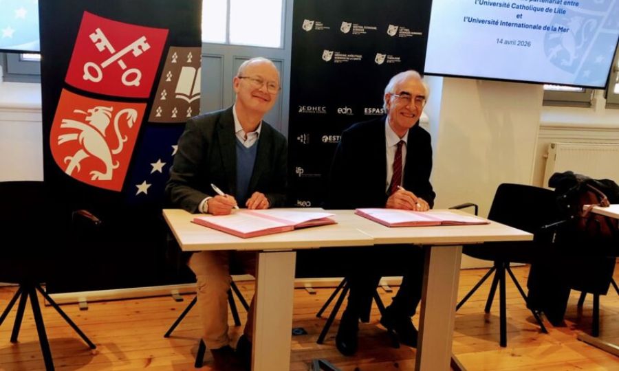 L&rsquo;Université Catholique de Lille et l&rsquo;Université Internationale de la Mer signe une convention cadre